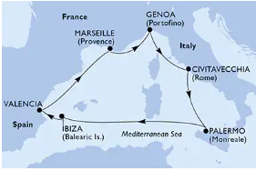 WEST MEDITERRANEAN (MSC GRANDIOSA) 