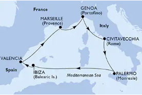 WEST MEDITERRANEAN (MSC GRANDIOSA) 