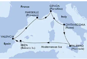 WEST MEDITERRANEAN (MSC GRANDIOSA) 